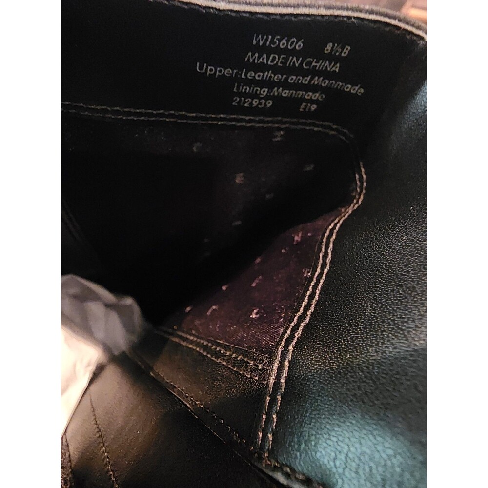 Cole Haan Isabell Black Leather Stretch Back Tall Riding Boots Womens Size 8.5 B - Picture 7 of 9